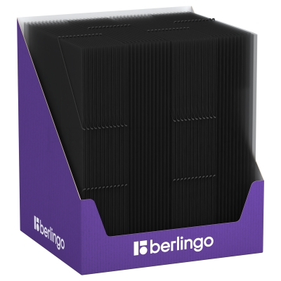 Папка на резинке Berlingo "No Secret" А4, 600мкм, полупрозрачная черная