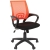 Кресло оператора Chairman 696 PL, спинка ткань-сетка оранжевая/сиденье TW черная, механизм качания