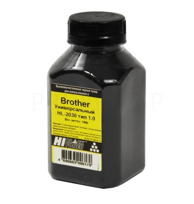 тонер brother hl-2030, тип 1.0, bk, 100 г, hi-black