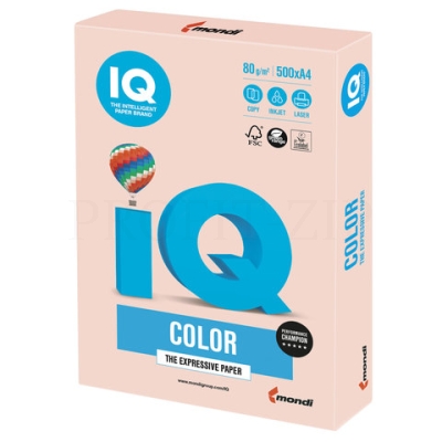 Бумага IQ "Color pale" А4, 80г/м2, 500л. (лососевый)