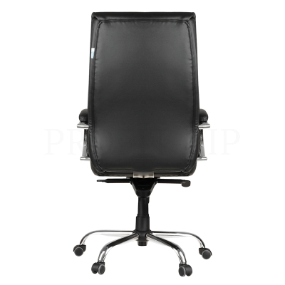 Кресло руководителя Helmi HL-ES13 "Convention", повышенной прочности, кожа черная, мультиблок, до 15