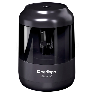 Точилка электрическая Berlingo "xBlade 100" 1 отверстие, с контейнером, BEs_37005