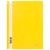 Папка-скоросшиватель пластик. Berlingo А4, 180мкм, желтая с прозр. верхом, индив. ШК