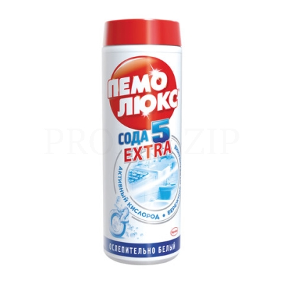 Средство чистящее Пемолюкс "Сода 5 Extra. Ослепительно белый", порошок, 480г