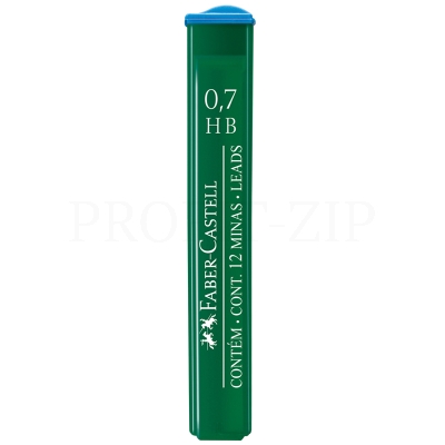 Грифели для механических карандашей Faber-Castell "Polymer", 12шт., 0,7мм, HB 521700