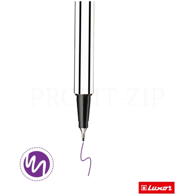 Ручка капиллярная Luxor "Fine Writer 045" фиолетовая, 0,8мм, 7126