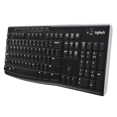 Клавиатура беспроводная Logitech Wireless Keyboard K270 черный